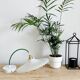 Vintage white opaline pendant lamp