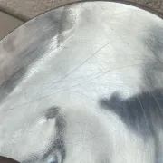 Polished aluminium plate