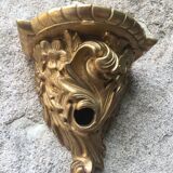 Gold wall lamp console