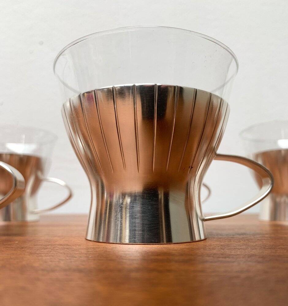 Mid-century German tea glasses by WMF, 1960s, set of 6.
