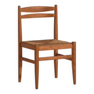 Chaise en bois et rotin, c.1920