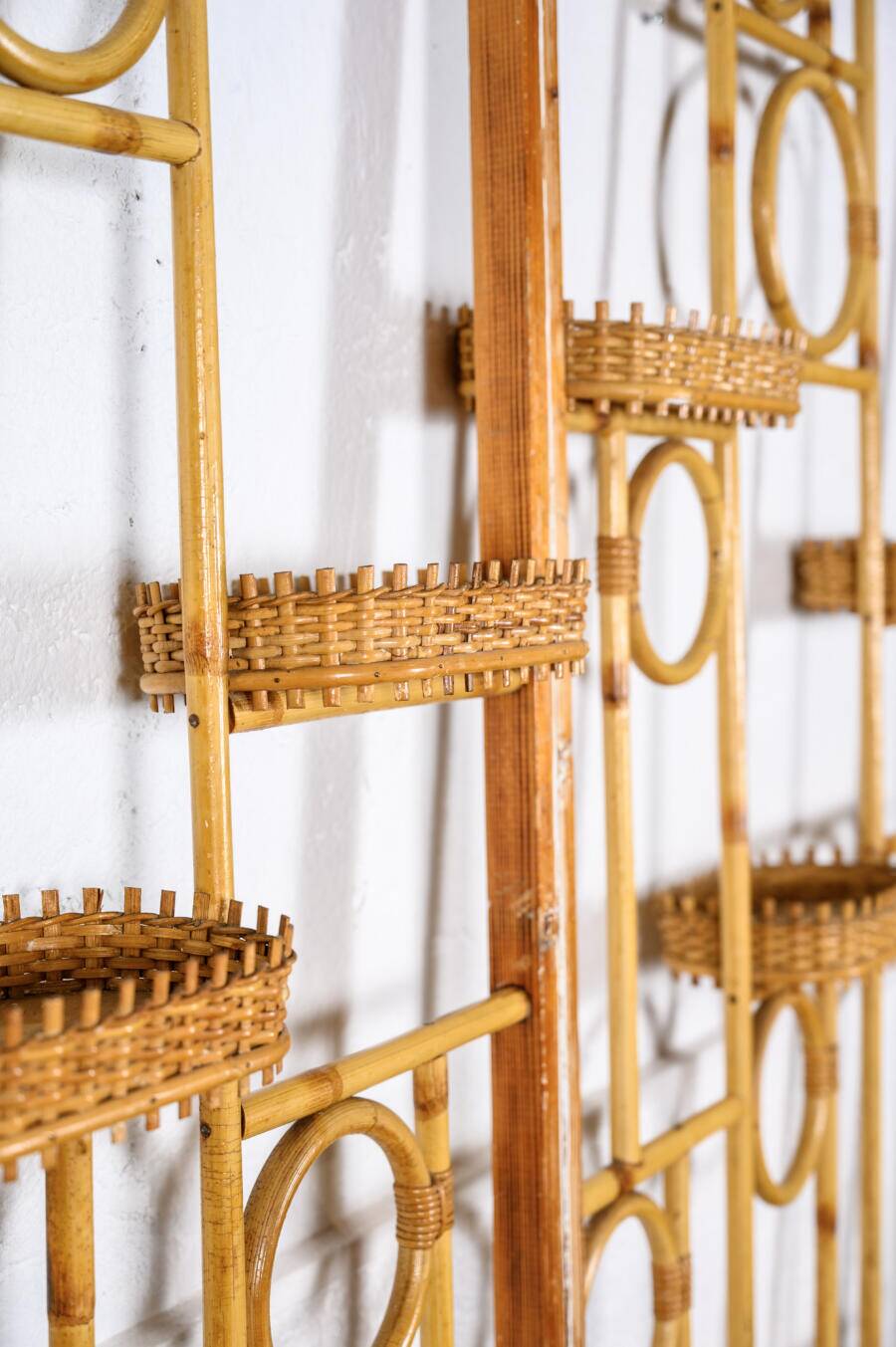 Bamboo and wood screen