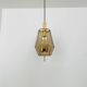 Set of 2 Smoked Glass Pendant Lamps by Glashütte Limburg