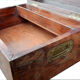 Ancient chest sculpte brass handles india