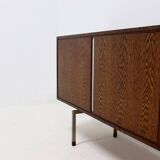 Dutch Minimalist Wenge Wooden Sideboard by Tijsseling 1970s