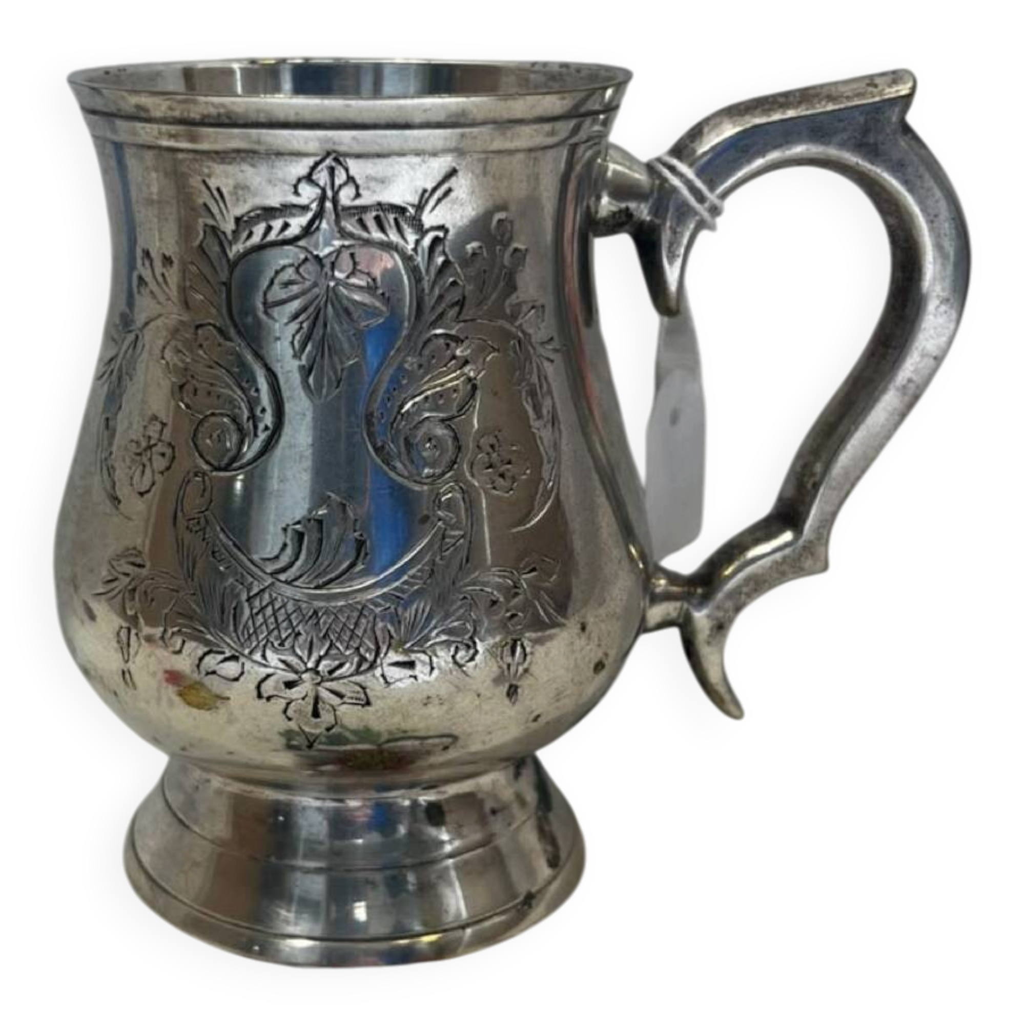 Silver-plated metal cup