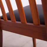 Vintage Teak & Leather Dining Chairs by Leslie Dandy for G-Plan, 1960s, Set of 4