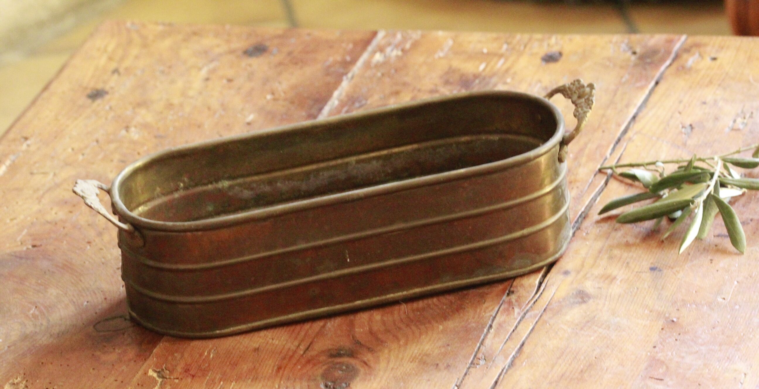 Brass pot cover