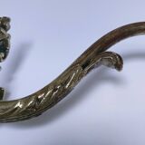 Gilt bronze wall light quality glass Holophane 1900