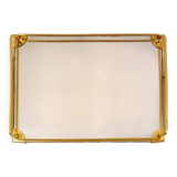 Mirror & gold tray