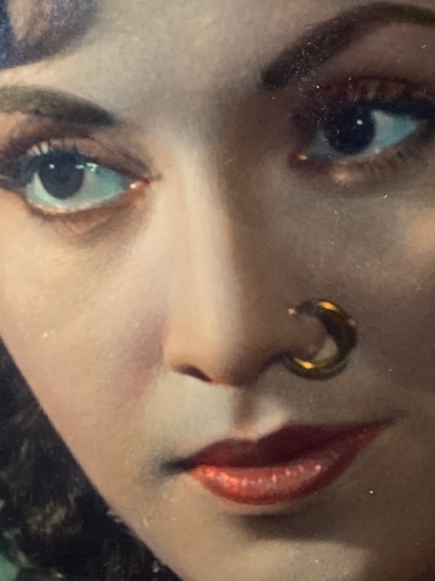 Indian actress known as Naazi, photo painted