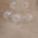 Set of 5 crystal flutes