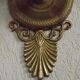 French Antique Bronze Empire Double Wall Sconce with Fan & Swan Detail 5239