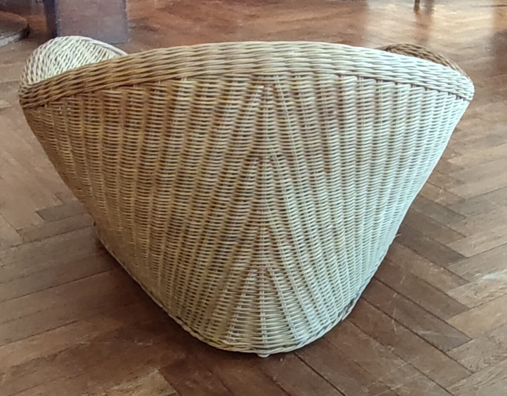 Vintage rattan meditation chair