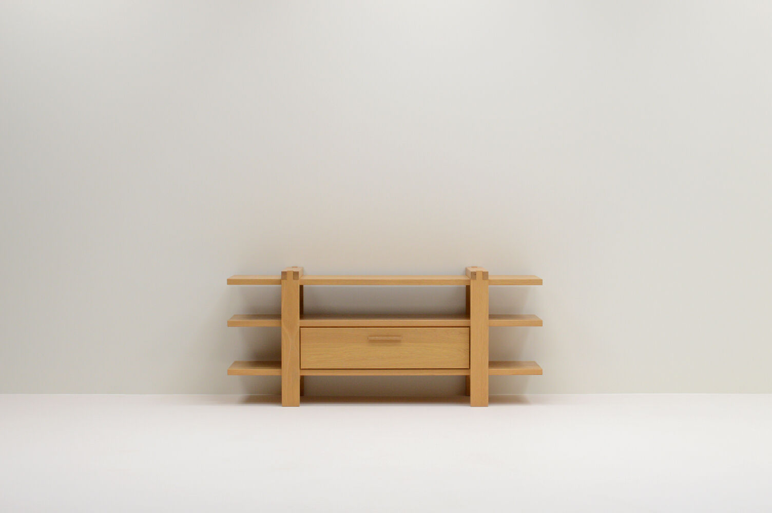Belgium oak shelving / tv unit