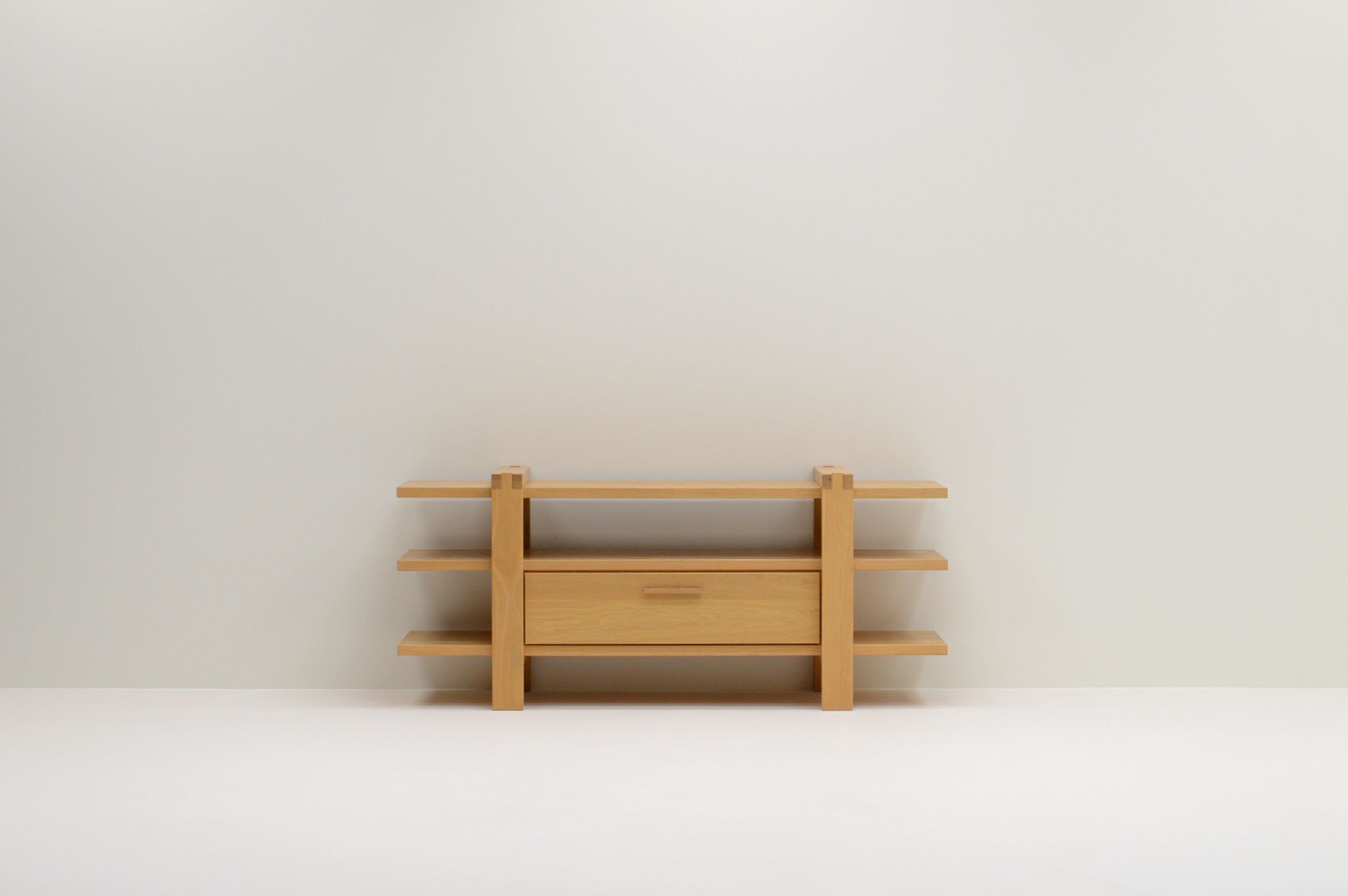 Belgium oak shelving / tv unit