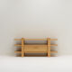 Belgium oak shelving / tv unit
