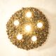 1970s Ceramic Wall Lamp with Floral Ornamentation