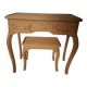 Hairdresser's chair with a rattan stool