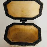 Engraved bone pill box