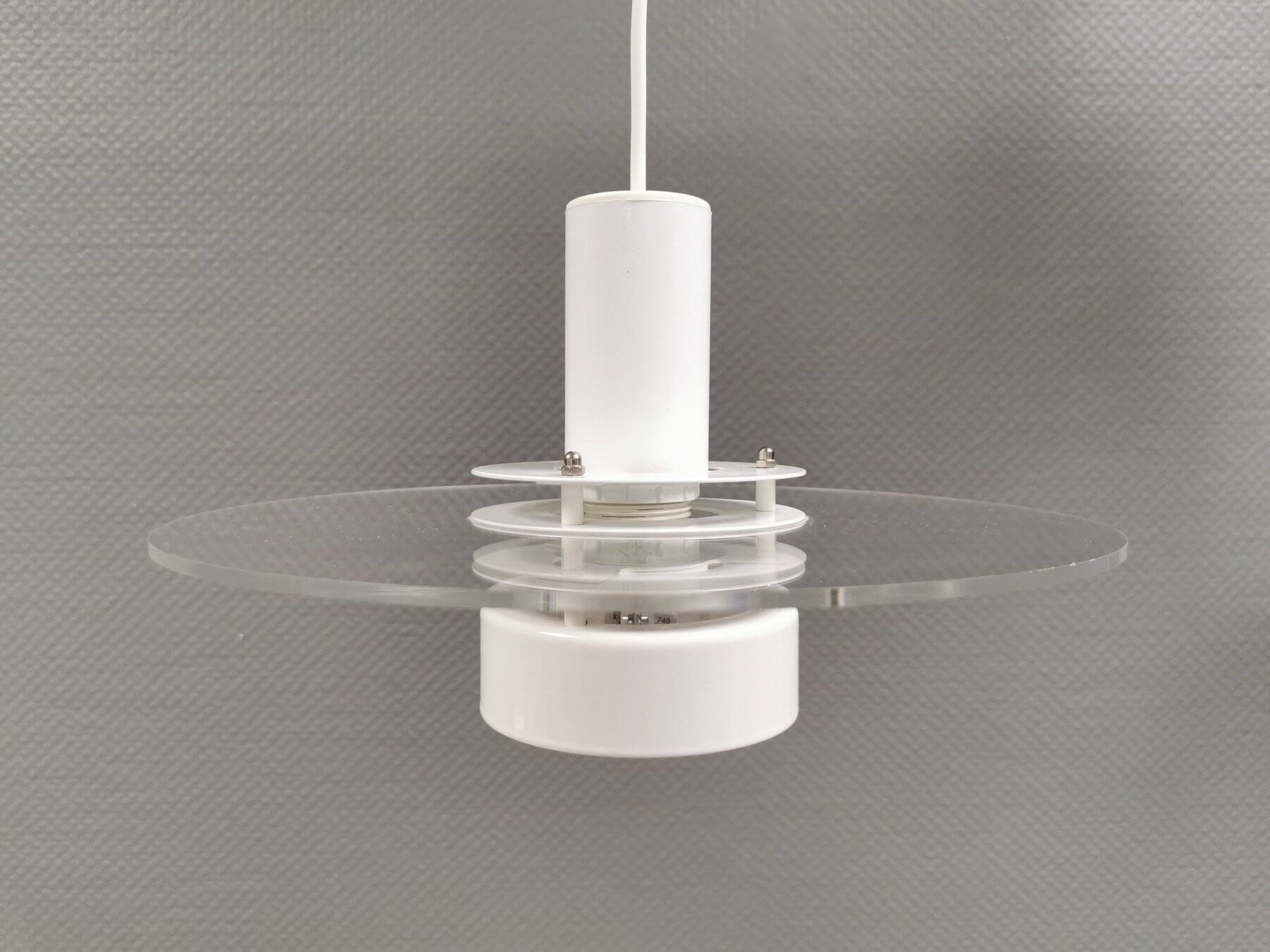 Classic Space Age pendant lamp from the 1980s, Denmark.