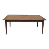 Table de Ferme rustique en merisier massif 19éme - 1m91.5