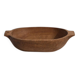 Antique solid wood bowl (c.1900) #27