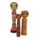 Lot de 3 poupées japonaise kokeshi