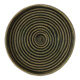 Black / natural spira stripe tray t1 - homata