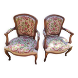 Pair of Louis XV armchairs