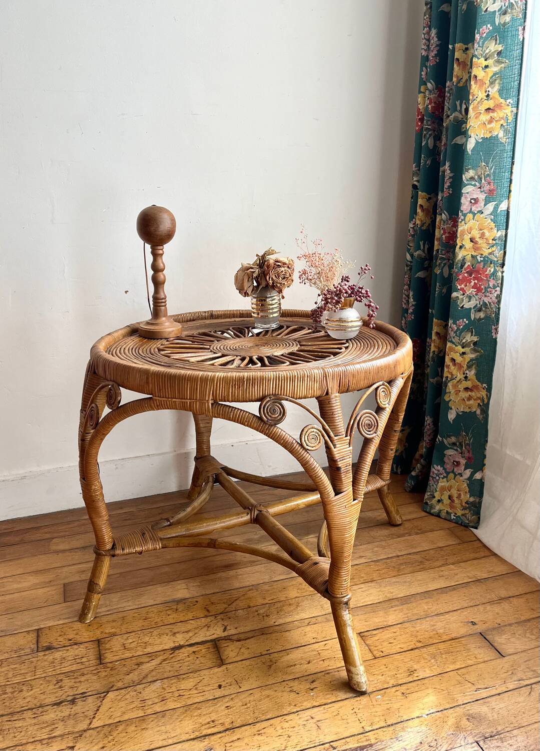 Table basse en rotin Peacock