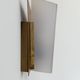 Pair of vintage perspex and wood wall lights, France 1960.