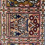 Vintage turkish silk carpet 92x157 cm