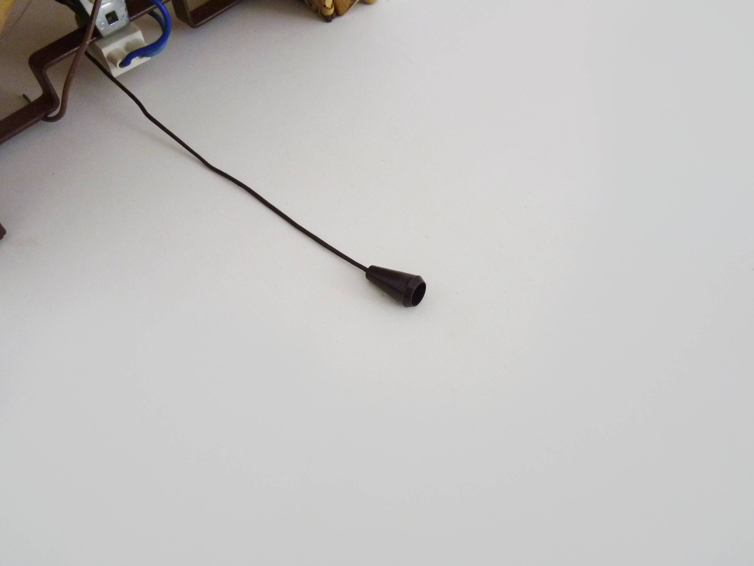 Pair of Vintage Rattan Cane Wall Sconces with Pull Chain