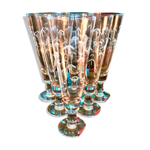 6 verres bambou style