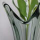 Vintage smoky grey Murano glass vase