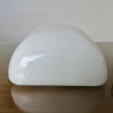White opaline ceiling light, 60s 70s