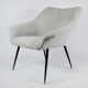 Mid-century armchair Shell, 1960s, NRD, yellow fabric, restored