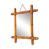 Vintage bamboo mirror