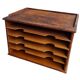 Vintage wooden office sorter 60s