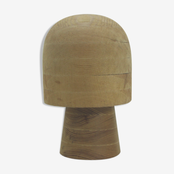 Old wooden head for hats