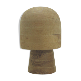 Old wooden head for hats