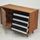 U-458 Sideboard Cabinet by Jiri Jiroutek for Interier Praha black and white 1960