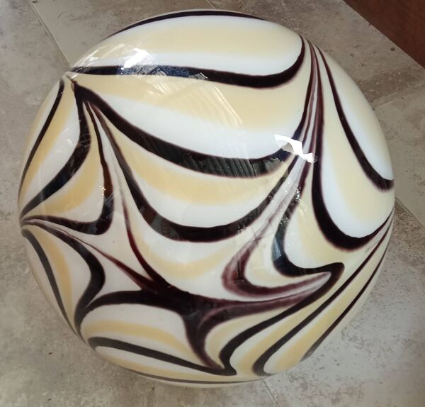 Ancienne suspension boule oeuf XXL Verre Murano  design