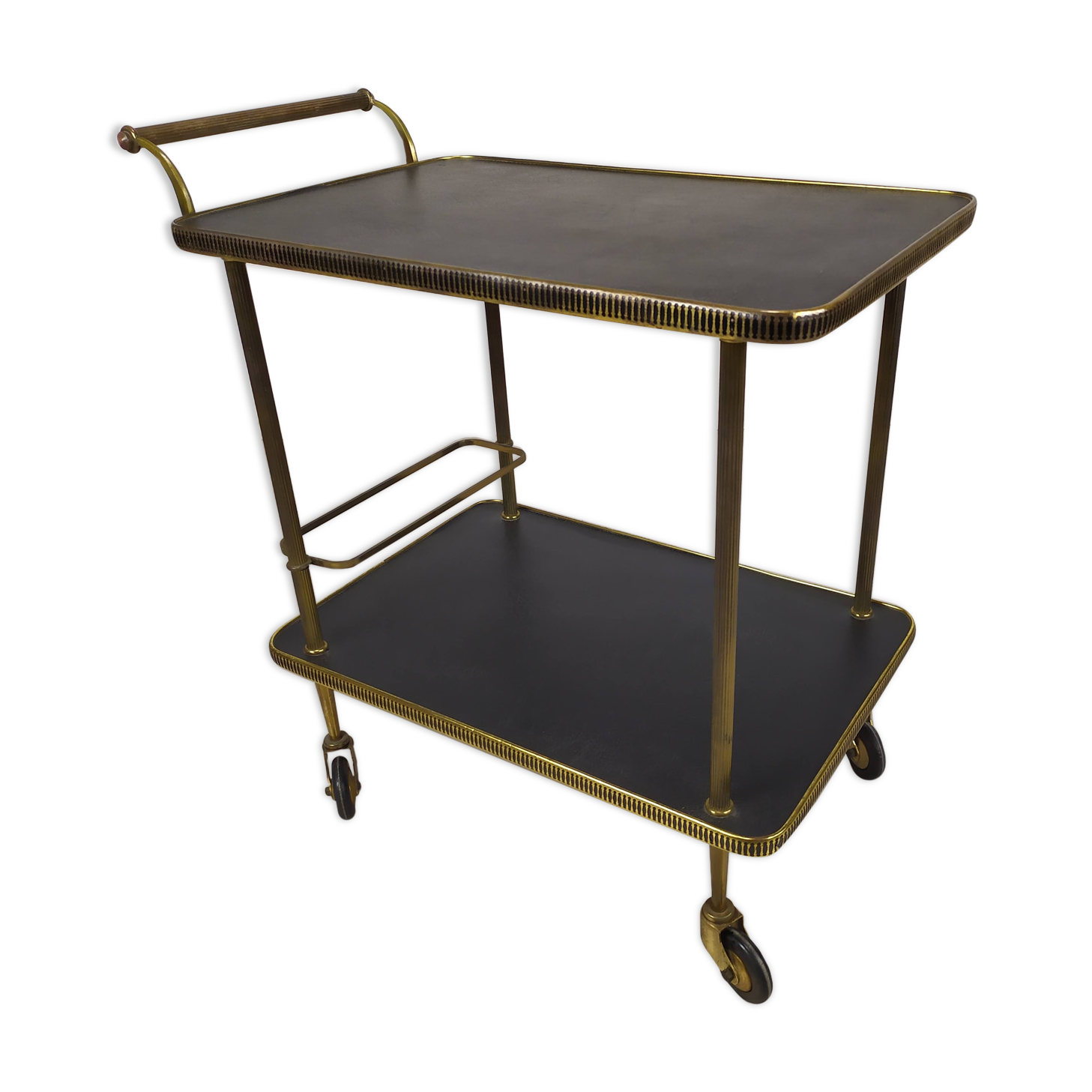 Vintage brass bar service