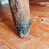 Old curved wooden bed - one person