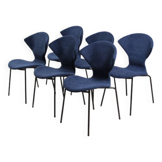 6 chaises vintage Burov Dangles Defrance &950