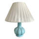 Sky blue opaline bedside lamp