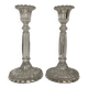 Pair of candlesticks Val Saint Lambert Belgium