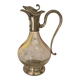 Glass and pewter carafe